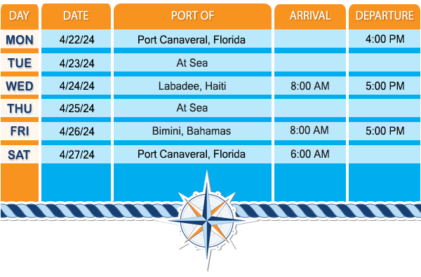 Mariner of the Seas Itinerary